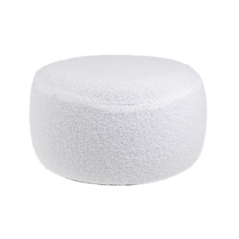 Puf gonflabil decorativ alb 38x20cm
