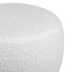 Puf gonflabil decorativ alb 38x20cm