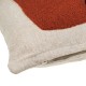 Perna decorativa alba cu model floare 3D 43x43cm