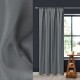 Perdea decorativa cu banda gri oxford 135x260cm