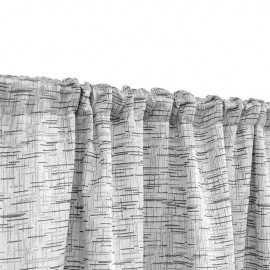 Perdea decorativa gri cu model 140x260cm