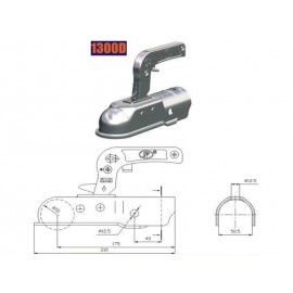 Cupla remorca rotunda 1300D