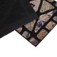 Covoras treapta intrare negru cu pietre reliefate 90x24cm