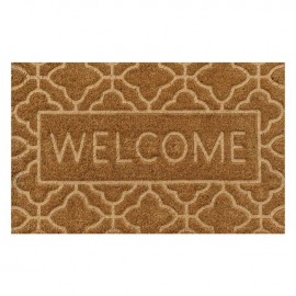 Covoras intrare de culoare naturala cu mesaj 60x40cm