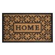 Covoras intrare maro cu model flori home 75x45cm