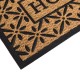 Covoras intrare maro cu model flori home 75x45cm