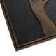 Covoras intrare negru cu model copac cu flori si pasari 75x45cm