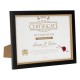 Rama foto decorativa A4 cu cadru dublu auriu negru 21x30cm