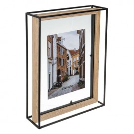 Rama foto cu rama metalica si cadru din sticla 23x7x30cm