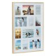 Rama foto decorativa din lemn de stejar de culoare naturala 52.5x2.5x72.5cm