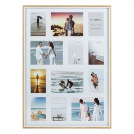 Rama foto decorativa din lemn de stejar de culoare naturala 52.5x2.5x72.5cm