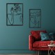 Tablou cu fata neagra si cadru metalic  31x2x50cm