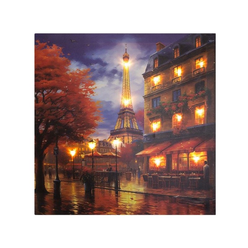 Tablou cu LED Paris 50x50x1.5cm