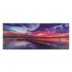 Tablou cu lumina LED dig la apus de soare 100x40x1.5cm