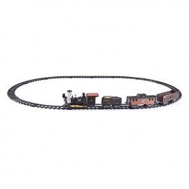 Tren Western cu locomotiva, vagoane, sunet si lumini