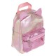Rucsac roz holografic cu glitter si urechi 13x7x18cm
