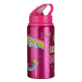 Sticla de apa flip top din aluminiu fucsia Minnie pentru copii 500ml