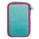 Penar echipat triplu 3D roz vernil Stitch 13x6x20cm