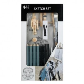 Set schite cu sevalet si accesorii - 44 buc