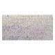 Banda adeziva cu strass holografic argintiu 1mx4.5cm