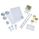 Set cadou scolar flori bleu