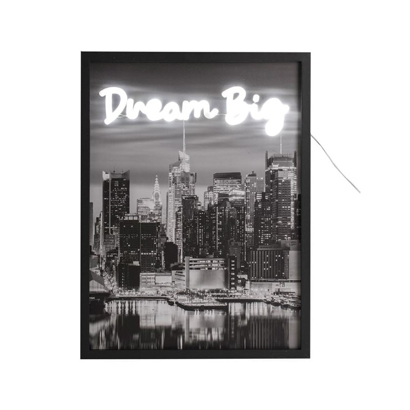 Tablou cu lumina neon model New York 30x40cm