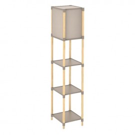 Lampa etajera din lemn cu 3 rafturi 29x25x133cm
