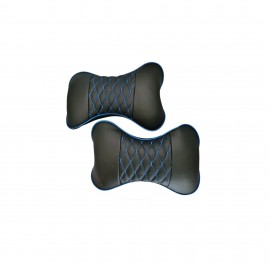 Set 2 perne tetiere universale sustinere gat auto culoare negru cusaturi diverse