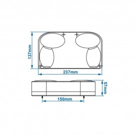 Set lampa stop stanga si dreapta TR001
