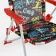 Scaun pentru copii pliabil cu model race cars 33x34x47cm