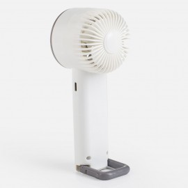 Ventilator de mana cu suport alb USB 16cm