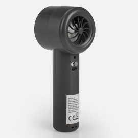 Ventilator de mana gri antracit cu afisaj LED USB 17cm