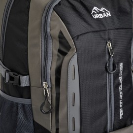 Geanta calatorie 45.64L gri-negru 33x20x54