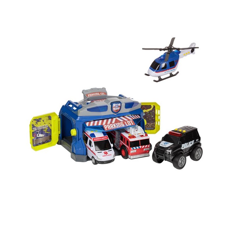 Statie cu 4 masini cu sunet si lumini