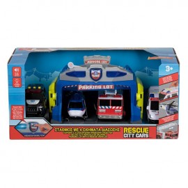 Statie cu 4 masini cu sunet si lumini