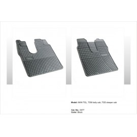 Covoare cauciuc MAN TGM ( fara cab. dormit )( 0077