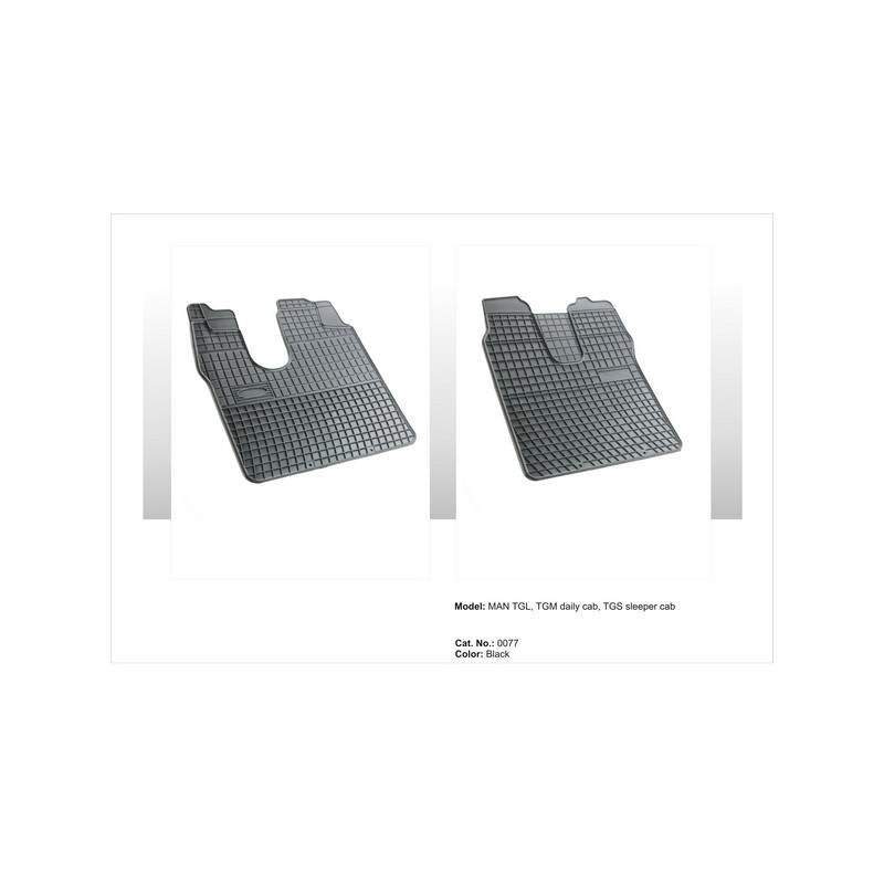 Covoare cauciuc MAN TGM ( fara cab. dormit )( 0077 Covoare cauciuc MAN TGM ( fara cab. dormit )( 0077