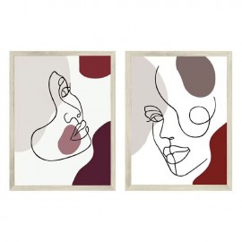 Tablou canvas decorativ fete abstracte 30 x 40 x 2.5cm