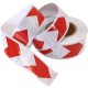 Rola banda reflectorizanta alba cu sageata rosie 06R/W 5cm x 25m