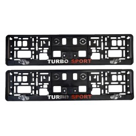 Suport numar inmatriculare TURBO SPORT 2buc./set