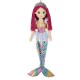 Papusa sirena cu coada holografica 70cm
