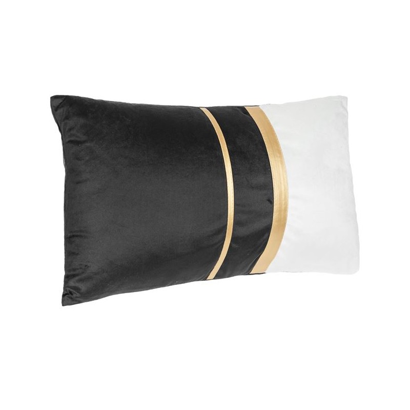 Perna decorativa din catifea cu liniile aurii 50 x 30cm Perna decorativa din catifea cu liniile aurii 50 x 30cm
