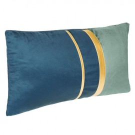 Perna decorativa din catifea cu liniile aurii 50 x 30cm