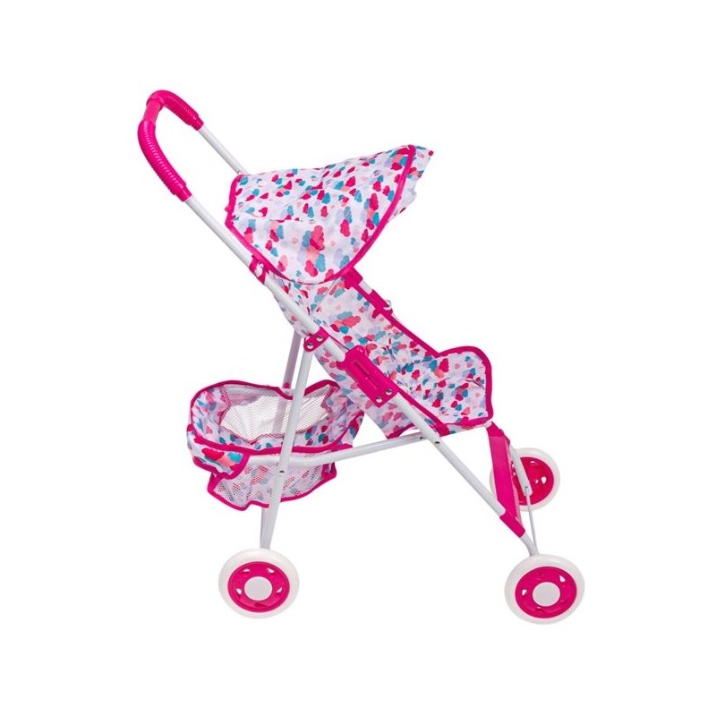 Carucior pentru papusi cu cos si copertina