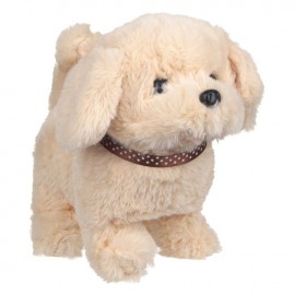 Caine interactiv bej cu miscare si sunet 18cm