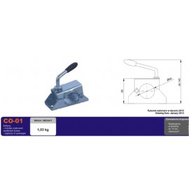 Clema remorca metalic pentru fixarea protapului CO 01