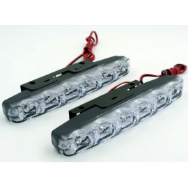 Lumini de zi DRL COB P6S 12V lumina alba