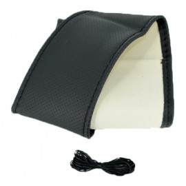 â€‹Husa volan imitatie piele  K95LUX Lata 38cm/11.5cm marimea M cu ac si ata culoare negru
