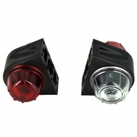 Lampa laterala gabarit cu LED Rosu-Alb 24V E4-Mark COD: BK69052