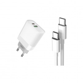 Incarcator retea USB cu cablu tip-C XO-L64-NB124